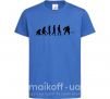 Детская футболка Эволюция хоккей Ярко-синий фото