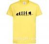 Детская футболка Эволюция хоккей Лимонный фото