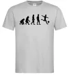 Чоловіча футболка Еволюція футбол Сірий Чоловіча футболка Еволюція футбол Сірий фото