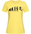 Жіноча футболка Еволюція футбол Лимонний фото