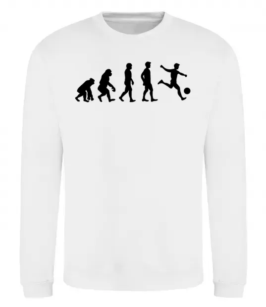 Свитшот Еволюція футбол Белый фото