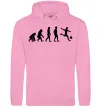 Чоловіча толстовка (худі) Еволюція футбол Рожевий фото
