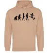 Чоловіча толстовка (худі) Еволюція футбол Пісочний фото