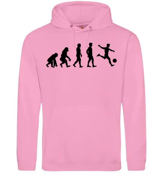 Женская толстовка (худи) Еволюція футбол Розовый фото