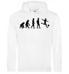 Женская толстовка (худи) Еволюція футбол Белый фото