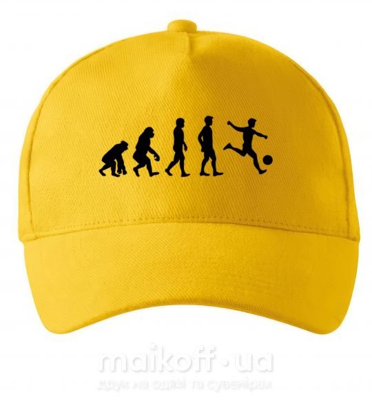 Кепка Эволюция футбол Сонячно жовтий фото