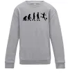 Детский Свитшот Еволюція футбол Серый меланж фото