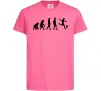 Детская футболка Еволюція футбол Ярко-розовый фото