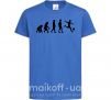 Детская футболка Эволюция футбол Ярко-синий фото