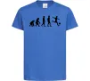 Детская футболка Еволюція футбол Ярко-синий фото