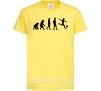 Детская футболка Эволюция футбол Лимонный фото