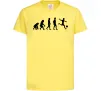 Детская футболка Еволюція футбол Лимонный фото