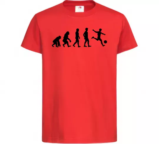 Детская футболка Еволюція футбол Красный фото