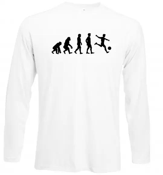 Лонгслив Еволюція футбол Белый фото