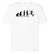 Футболка Оверсайз Еволюція футбол Білий Футболка Оверсайз Еволюція футбол Білий фото