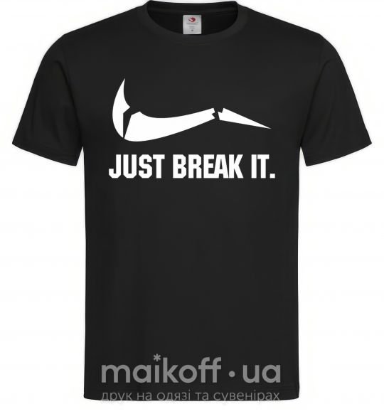 Чоловіча футболка Just break it Чорний фото