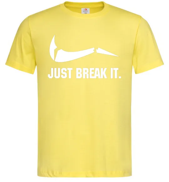 Чоловіча футболка Just break it Лимонний фото