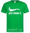Чоловіча футболка Just break it Зелений фото