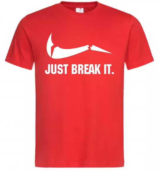 Чоловіча футболка Just break it Червоний фото