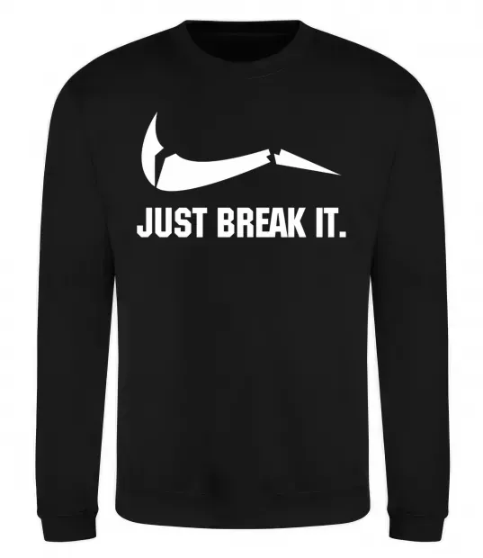 Свитшот Just break it Черный фото