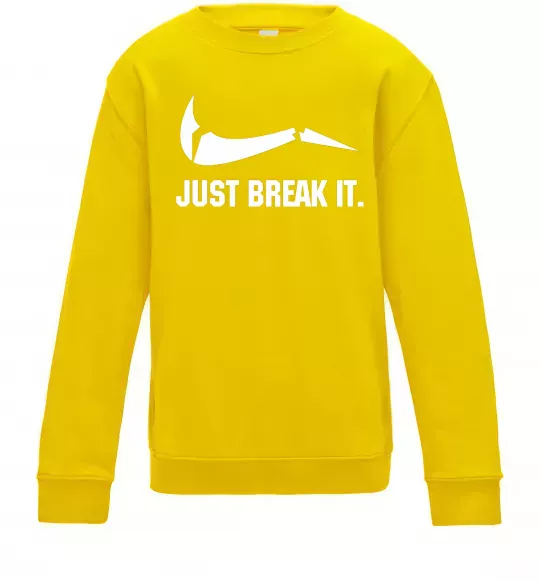 Дитячий світшот Just break it Сонячно жовтий фото