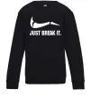 Дитячий світшот Just break it Чорний Дитячий світшот Just break it Чорний фото