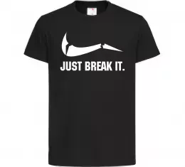 Детская футболка Just break it Черный фото