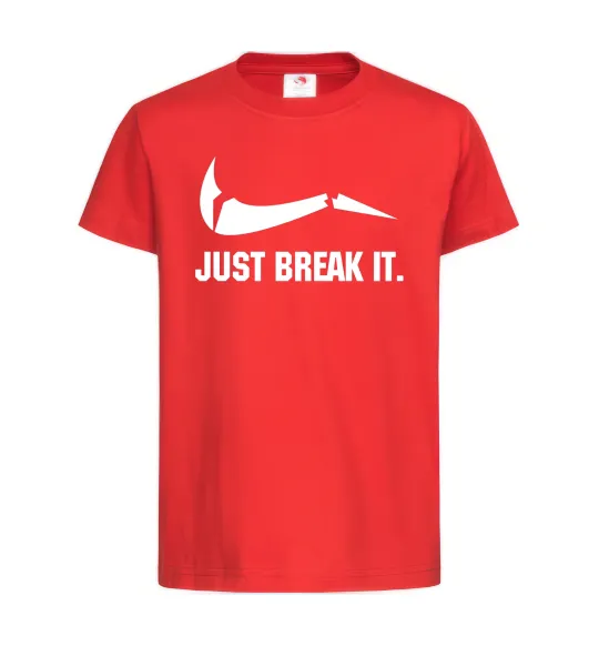 Дитяча футболка Just break it Червоний фото