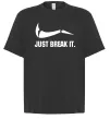 Футболка Оверсайз Just break it Чорний фото