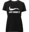 Женская премиум футболка Just break it Черный Женская премиум футболка Just break it Черный фото