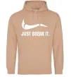 Чоловіча толстовка (худі) Just break it Пісочний фото