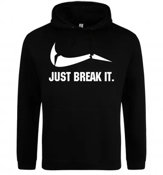 Женская толстовка (худи) Just break it Черный фото