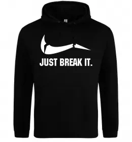 Женская толстовка (худи) Just break it Черный фото