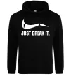 Женская толстовка (худи) Just break it Черный фото