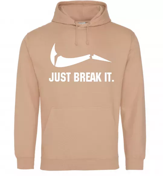 Женская толстовка (худи) Just break it Песочный фото