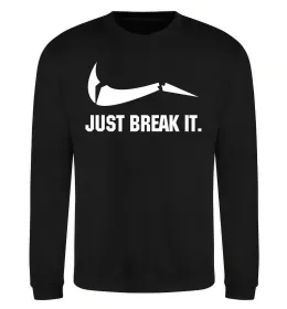 Свитшот Just break it Черный фото