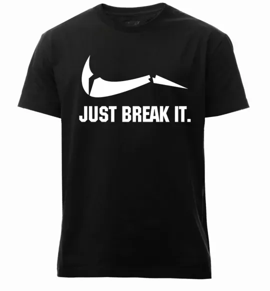 Чоловіча преміум футболка Just break it Чорний фото