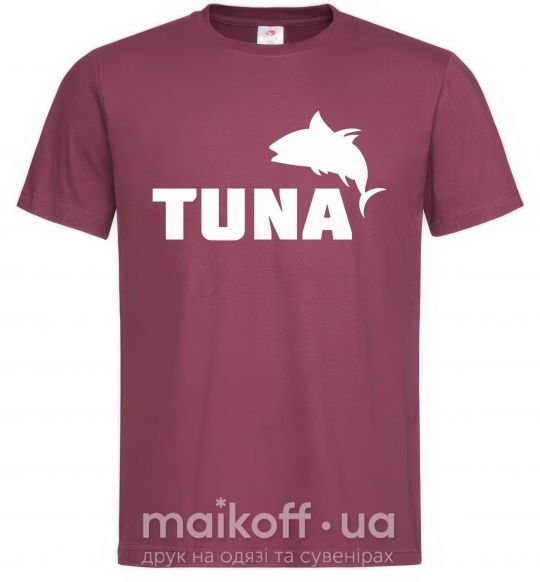 Чоловіча футболка Tuna Бордовий фото