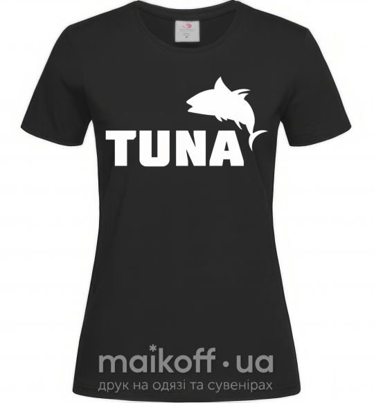 Женская футболка Tuna Черный фото