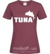 Женская футболка Tuna Бордовый фото