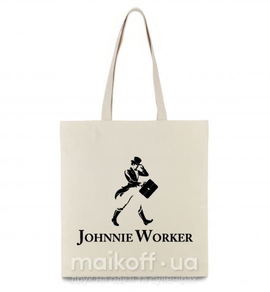 Еко-сумка Johnnie Worker Бежевий фото