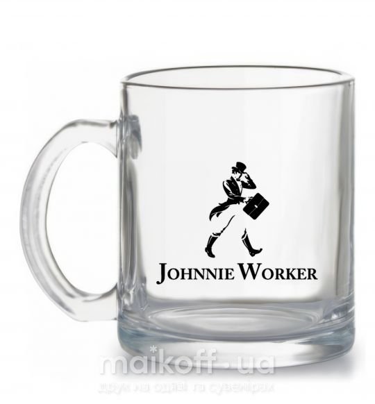 Чашка скляна Johnnie Worker Прозорий фото