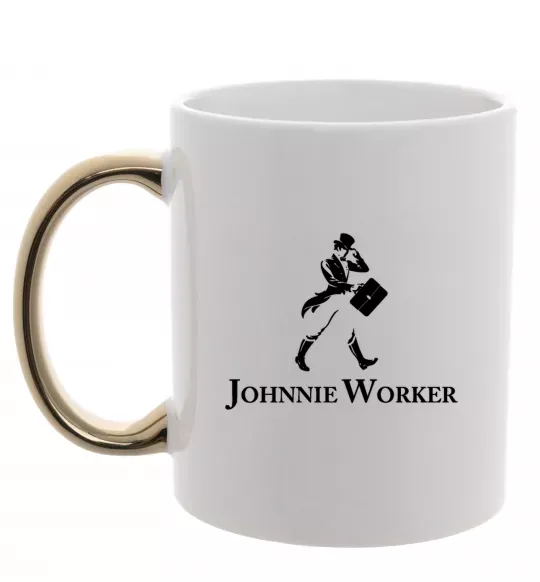 Чашка с цветной ручкой Johnnie Worker Золото фото