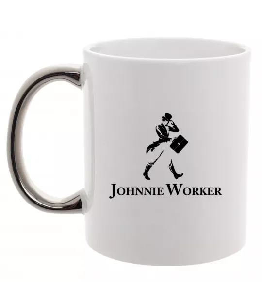 Чашка с цветной ручкой Johnnie Worker Серебро фото