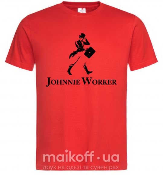 Чоловіча футболка Johnnie Worker Червоний фото