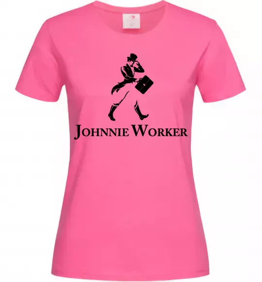 Женская футболка Johnnie Worker Ярко-розовый фото