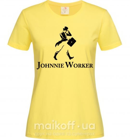 Женская футболка Johnnie Worker Лимонный фото