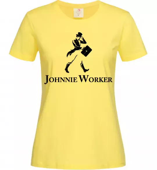 Женская футболка Johnnie Worker Лимонный фото