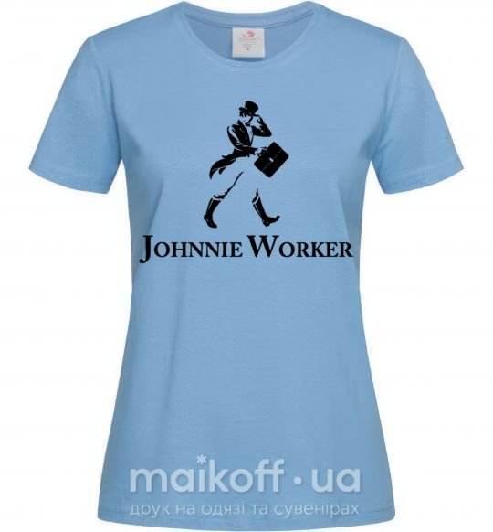 Жіноча футболка Johnnie Worker Блакитний фото