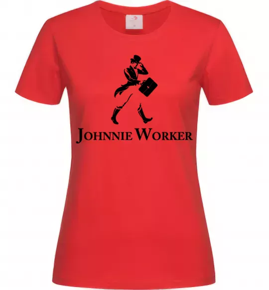 Женская футболка Johnnie Worker Красный фото